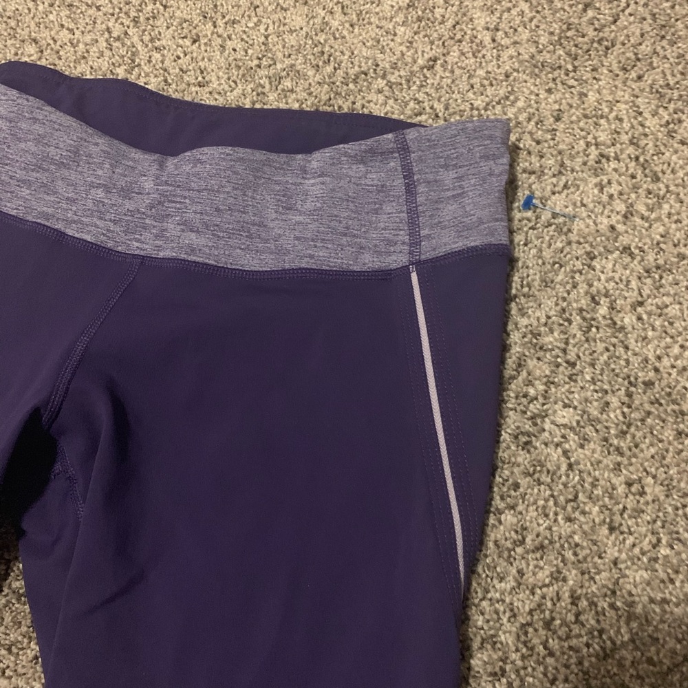 Lululemon Excel Crops Concord Grape 8 Running - image 2